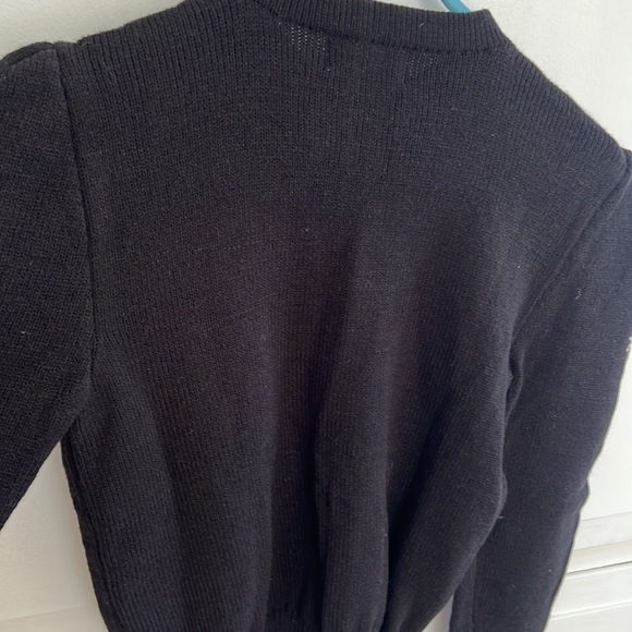 Handmade Sweater with angora and crystals Snowflakes - Picture 4 of 7